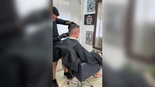 BarberShopPutao and daddy  - Gay Porn Video