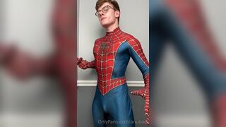 showing off my spider man costume and my body michael anthony anubace gay fans _2