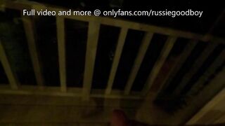 Big Uncut Dick Stroking in Front of Window russiegoodboy - BussyHunter.com