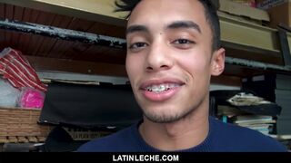 LatinLeche - Latin Boy with Braces take Messy Facial