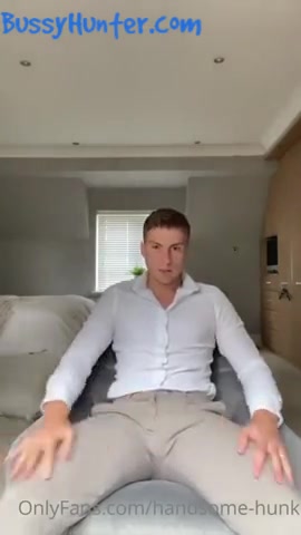 jerking off in my suit and covering myself in cum handsome hunk _2