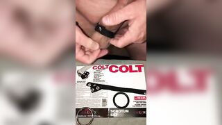 Colt Scrotum Set; Unpackaged new Sex Toy Demonstration and Review Jetsfan1983 - BussyHunter.com