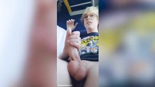 Cute Teen Femboy gives Blowjob to Twink on Bus in PUBLIC (THEY CUM) Hehe X3 Hunnypaint - BussyHunter.com