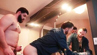 Seduced my Gay Buddy into the WASHROOM while my Friends were over and ALMOST GOT CAUGHT TheCHANGE340 - BussyHunter.com