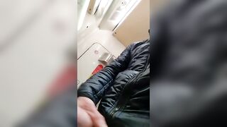 Public Wank on a Train Mason Shock - Amateur Gay Porn