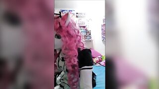 Cat Kigurumi Maid Masturbating and Cum Anya brook - BussyHunter.com