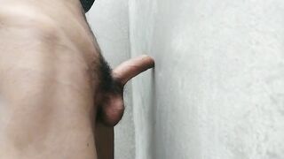 Horny Boy Showing Big Cock in Bathroom and Jerking Desimast - BussyHunter.com