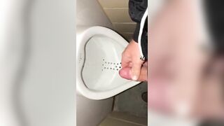 Almost Caught Jerking off in Front of the Urinal because of the Camera Light, had to Stop for later Jetsfan1983 - BussyHunter.com