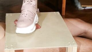 Domina Cock Stomping Slave in Pink Boots Pt1 HD Beth Kinky