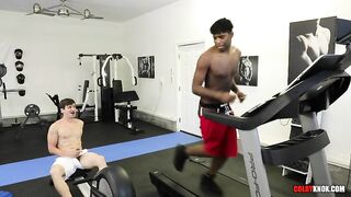 Buff Gym Stud Kylan Gets Fucked on the Treadmill by Hot Gay Stud Colby Chambers RAW Colby Knox - BussyHunter.com