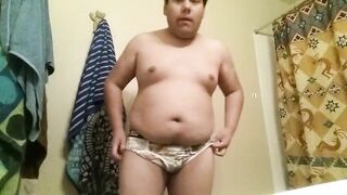 Chubby Boy Strips then Shows off Feet and Tiny Dick for Friend nakeymonkey - BussyHunter.com