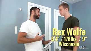 Rex Wolfe Showing off his Huge 9 Inch Dick - Amateur Gay Porn