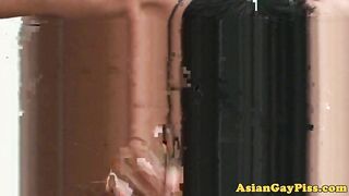 Asian Twink Peeing before Jerking and Cumming Gay Asian Piss - Amateur Gay Porn