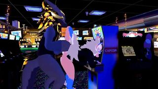 Female Nardo Gets Pounded by Massive Wickerbeast in Arcade ToasterBottom - BussyHunter.com