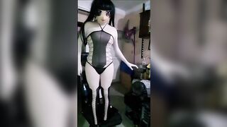 Kigurumi Rory Sexy Latex Dress Fucked in Lingerie Anya brook - BussyHunter.com