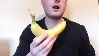 Erotic Banana Eating MaleEroticASMR - BussyHunter.com