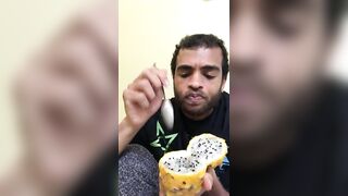 ROCK MERCURY Eats Yellow DRAGON FRUIT from imperfect foods Rock Mercury - Amateur Gay Porn