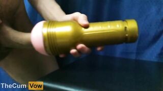 Thick Cock Fucking Fleshlight - 9 Inches Humping Pussy Toy TheCumVow - BussyHunter.com