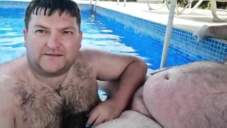 Stepson Sucks Daddy in Pool Brummieboi89 - BussyHunter.com