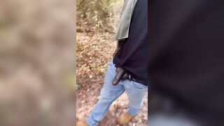 Papa almost Caught while Hiking in Woods kingpapabare - BussyHunter.com