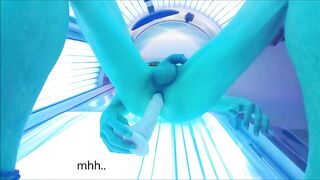 Dildo Fuck in the Solarium