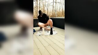 Curious Guy Performs a little Risky Outdoor Strip Tease for his Viewers that are always Supporting Jetsfan1983 - BussyHunter.com