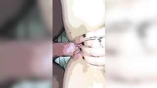 Anime Porn Video of Cum Eating Husband that Loves Licking up his Cum off Wifes Pussy & Swallows it Jetsfan1983 - BussyHunter.com