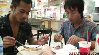 Twink Asian barebacked in missionary at date after bj Asia Boy