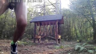 Masturbate outdoor skinnybodyman