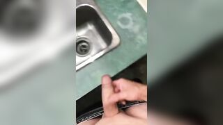 Compilation of Pissing and Cumming at a Urinal twice this Weekend Jetsfan1983 - BussyHunter.com