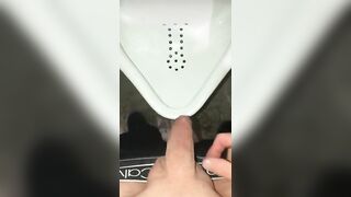 Compilation of Pissing and Cumming at a Urinal twice this Weekend Jetsfan1983 - BussyHunter.com