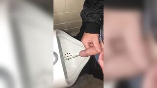 Compilation of Pissing and Cumming at a Urinal twice this Weekend Jetsfan1983 - BussyHunter.com