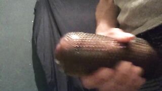 Stroking My Cock with New Sex Toy SnipeSh0t