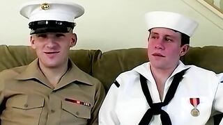 Handsome young navy boys in uniforms are anally fucking Gay Life Network