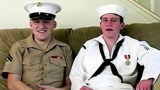 Handsome young navy boys in uniforms are anally fucking Gay Life Network