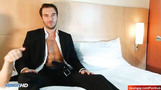 Eric Handsome Innocent Suited Straight Male in a Gay Porn.