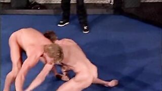 NAKED CAGE WRESTLERS- Muscle Athletes Win or Submit in the Cage Arena Sharp Men