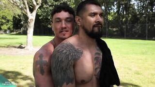 Behind the Scenes with Boomer Banks and Cade Maddox Guys In Sweatpants - BussyHunter.com