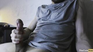 Veiny FIT Guy Jerking off Massive Dick and Cumming - Intense Male Orgasm (4K - 60FPS) TheCumVow - BussyHunter.com