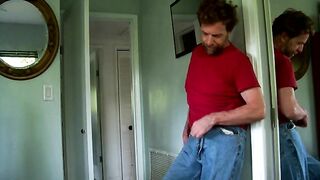 hairyartist slow seduction in jeans commissioned video Hairyartist