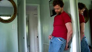 hairyartist slow seduction in jeans commissioned video Hairyartist