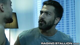 HOT ROUGH INTERRACIAL with very Sexy Older Younger Males Raging Stallion