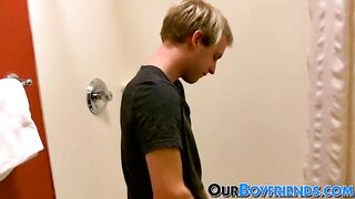 Cute young gay passionately masturbates solo while showering Gay Life Network - Amateur Gay Porno