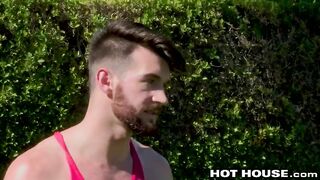 Hot Australian Big Dick Hunk Pounds new Cute Teammate Hot House - BussyHunter.com