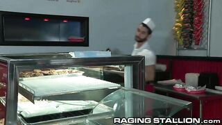 RagingStallion Big Fat Meat Orgy at the Diner