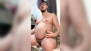 Sunday night belly inflation jaredthefathippy - Amateur Gay Porno