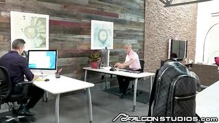 FalconStudios Cute Blonde Gets Fucked at the Office by Boss Daddy Falcon Studios