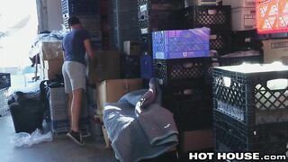 Fit Warehouse Workers Fuck on Hot House - BussyHunter.com