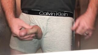 Cumming and Pissing in my Underwear, then Cumming again right after because I was so Horny Jetsfan1983 - BussyHunter.com