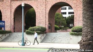 JJ Knight Helps Injured Biker with Cock Falcon Studios - BussyHunter.com